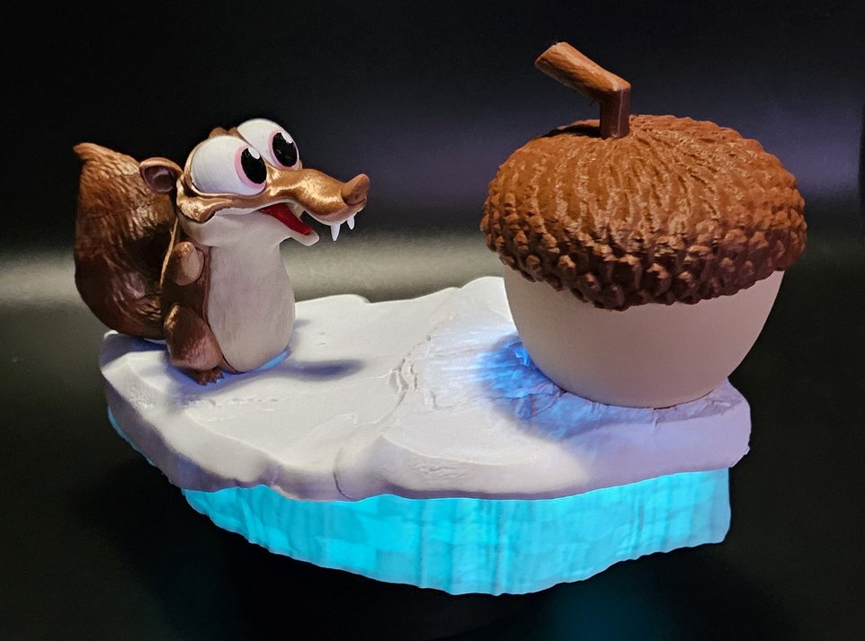 Işıklı Bebek Scrat ve Palamut Dekoru - Görsel 3