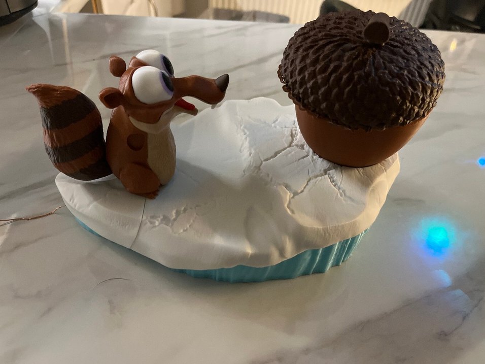 Işıklı Bebek Scrat ve Palamut Dekoru - Görsel 5