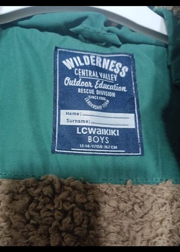 Erkek Çocuk Yeşil Kürklü Street Wear Ceket - Görsel 2