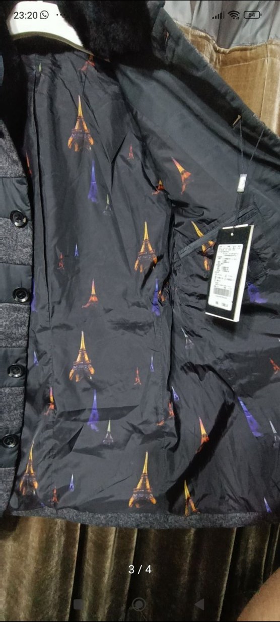 Düğmeli Gri Erkek Kısa Mont tasarımı tek - Görsel 2