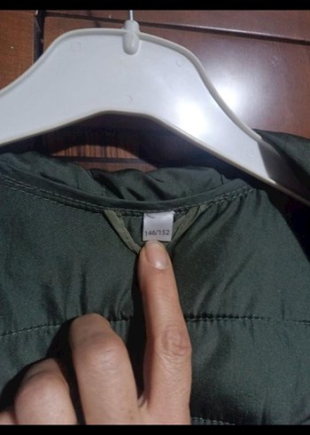 Gri çocuk Kapitone Fermuarlı Ceket - Görsel 2