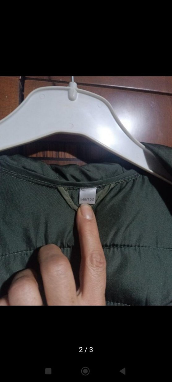 Gri çocuk Kapitone Fermuarlı Ceket - Görsel 2