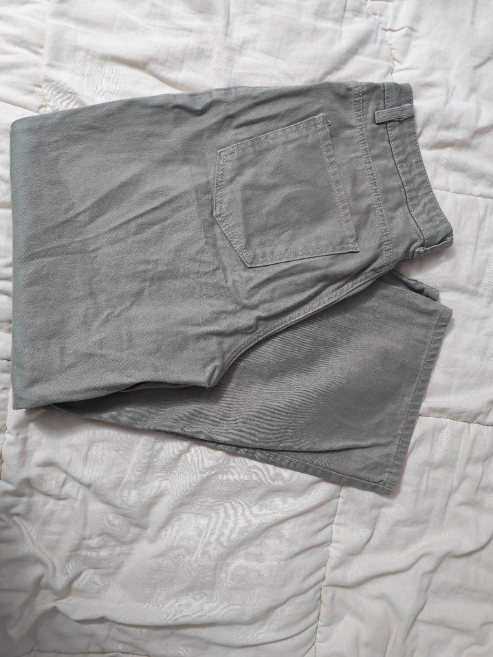 Yeşil Füme Kadın Pantolon Bol Kesim - Görsel 3