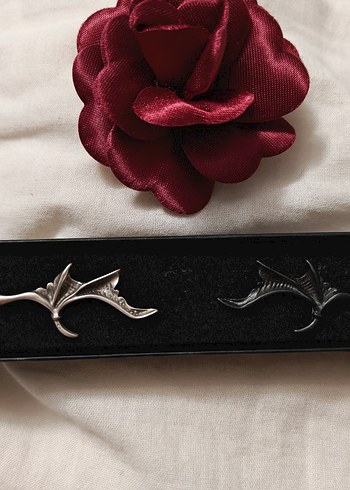 Gotik Ejder Kanatlı Çift Kolye - Görsel 5