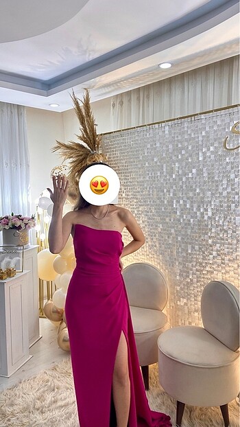 Fuşya abiye