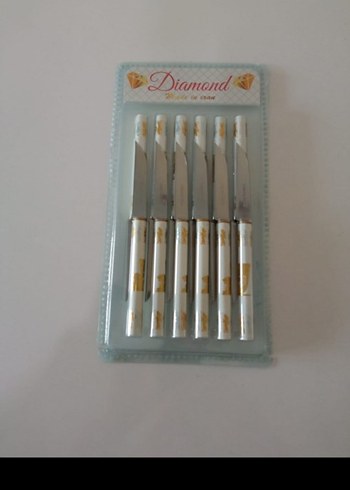 Çiçek Desenli Meyve Bıçağı Seti 12 Parça - Görsel 4