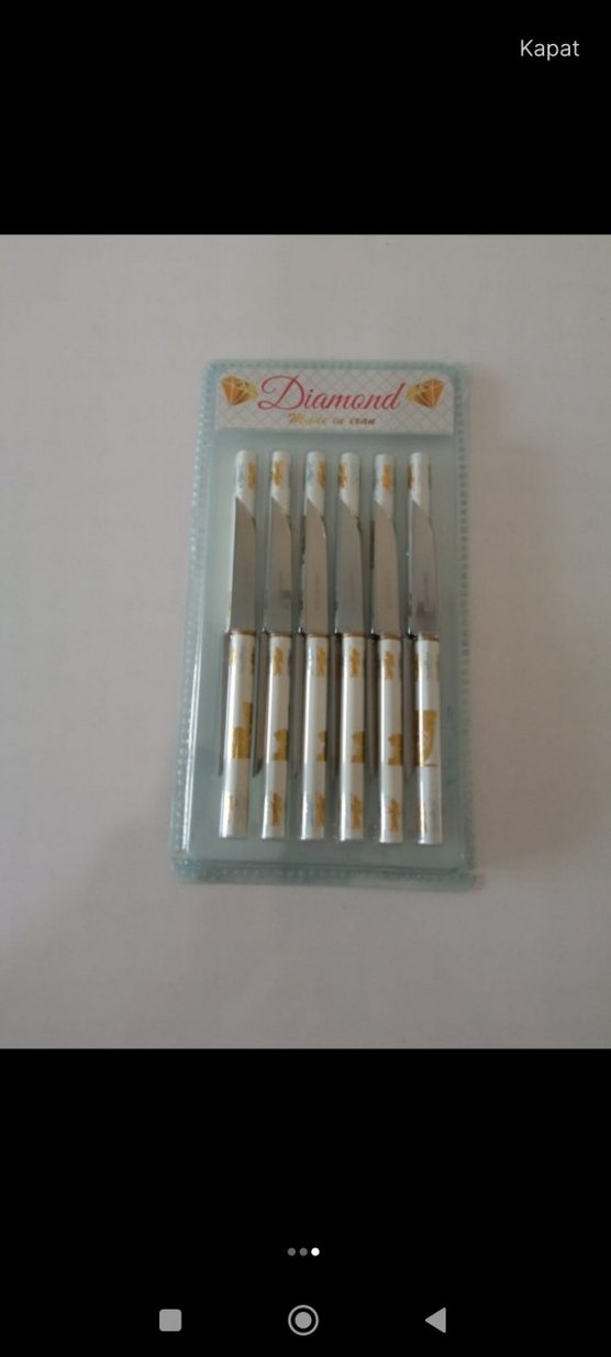 Çiçek Desenli Meyve Bıçağı Seti 12 Parça - Görsel 4