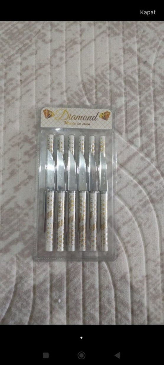 Çiçek Desenli Meyve Bıçağı Seti 12 Parça - Görsel 2