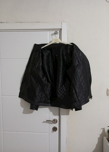 Erkek Siyah Deri ceket - Görsel 4