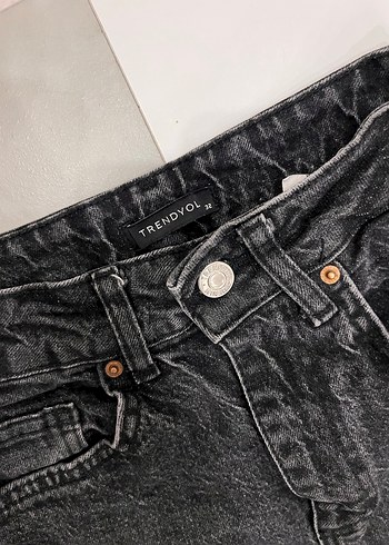 Milla siyah mom jean - Görsel 3