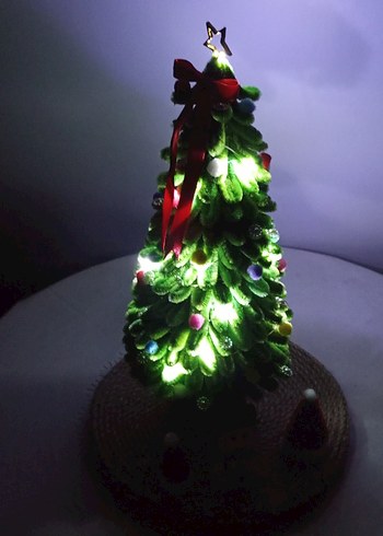 Renkli Mini Yılbaşı Ağacı ve Süsleri - Görsel 5