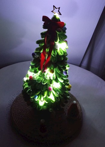 Renkli Mini Yılbaşı Ağacı ve Süsleri - Görsel 6