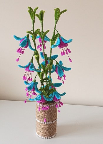 Bohem Tarzda Renkli El Yapımı Çiçek Aranjmanı - Görsel 2