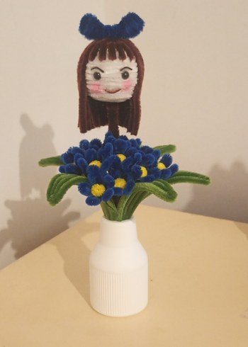 Mavi Çiçekli Renkli Bebek Dekorasyonu - Görsel 5