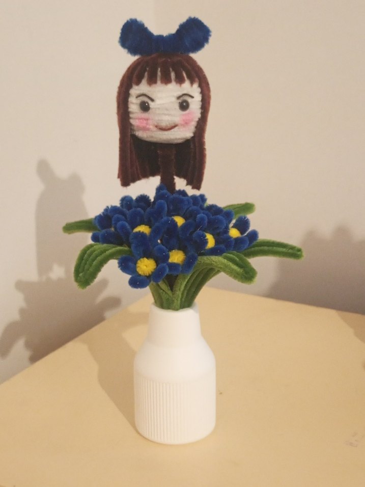 Mavi Çiçekli Renkli Bebek Dekorasyonu - Görsel 5