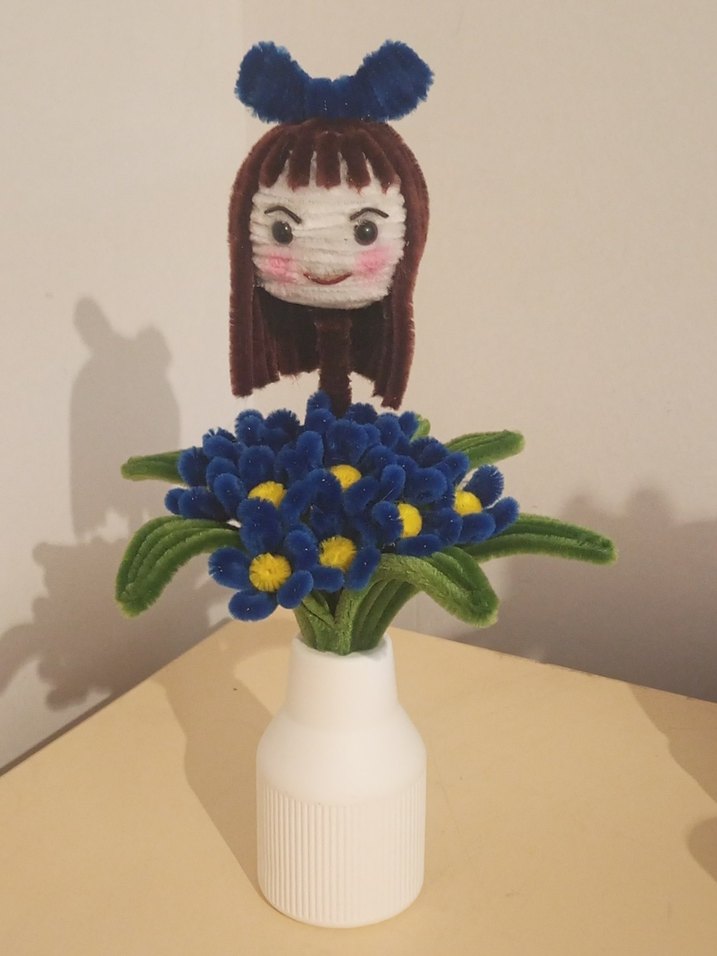 Mavi Çiçekli Renkli Bebek Dekorasyonu - Görsel 4