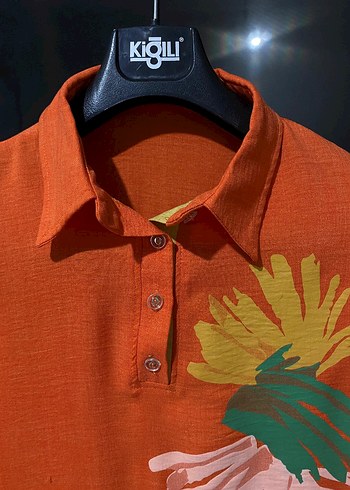 Püsküllü Turuncu Bohem Tunik - Görsel 2