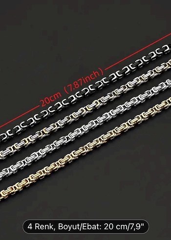 Erkek Kral Bileklik - Görsel 9