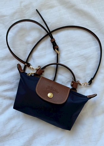 Longchamp Lacivert Mini Capraz Canta
