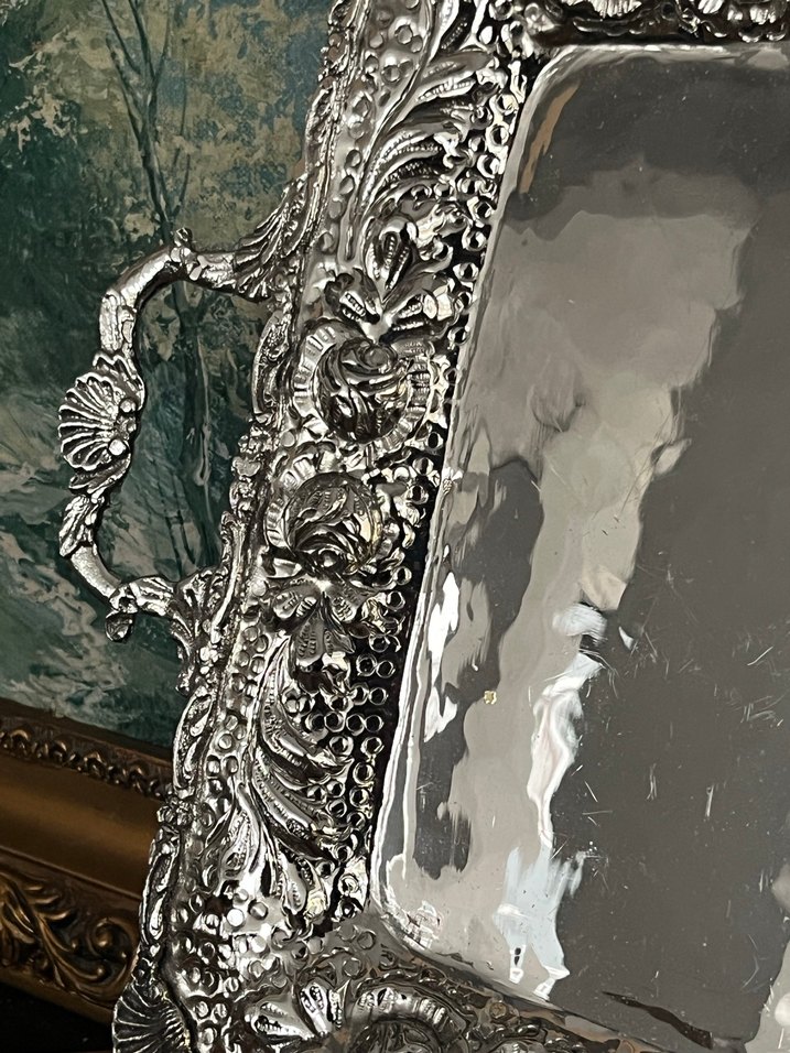 Gümüş kaplama tepsi - Görsel 4