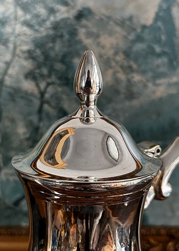 Gümüş kaplama çay potu - Görsel 6