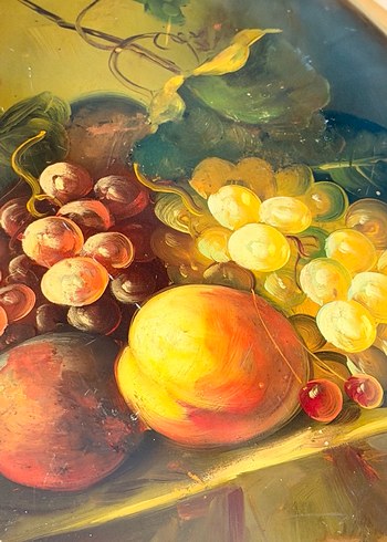 Altın Renkli Oval Meyve Temalı Tablo - Görsel 3