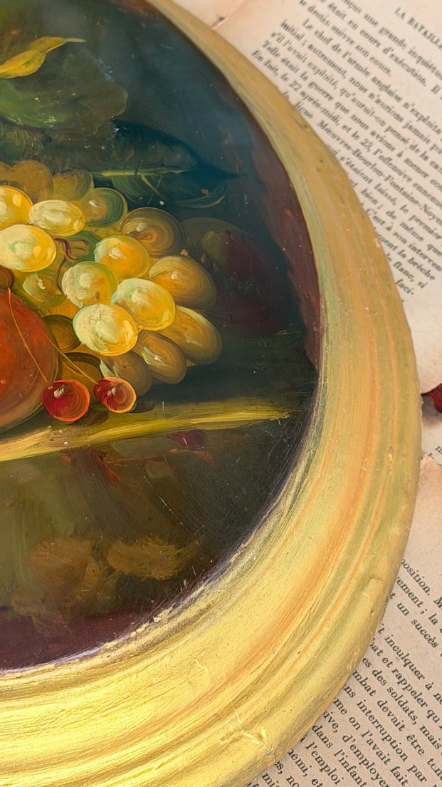 Altın Renkli Oval Meyve Temalı Tablo - Görsel 2