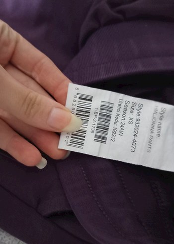 Mor Kadın Rahat Kesim Eşofman Altı yumuşak doku (SX) beden - Görsel 2