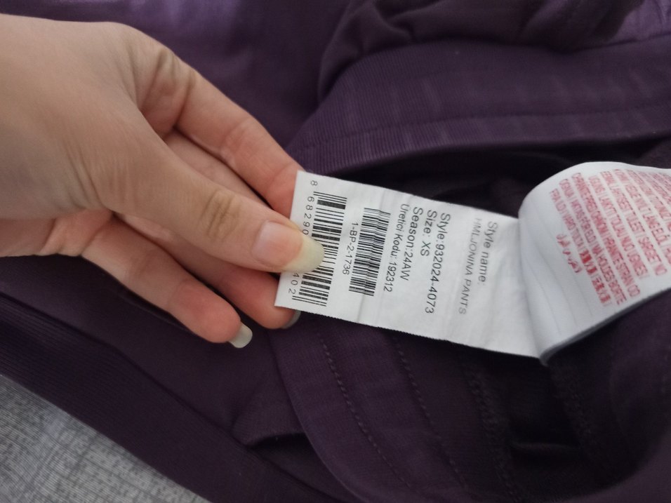 Mor Kadın Rahat Kesim Eşofman Altı yumuşak doku (SX) beden - Görsel 2