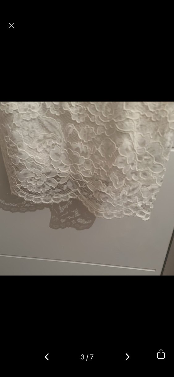 Dantel Mini Beyaz Gelinlik - Görsel 3