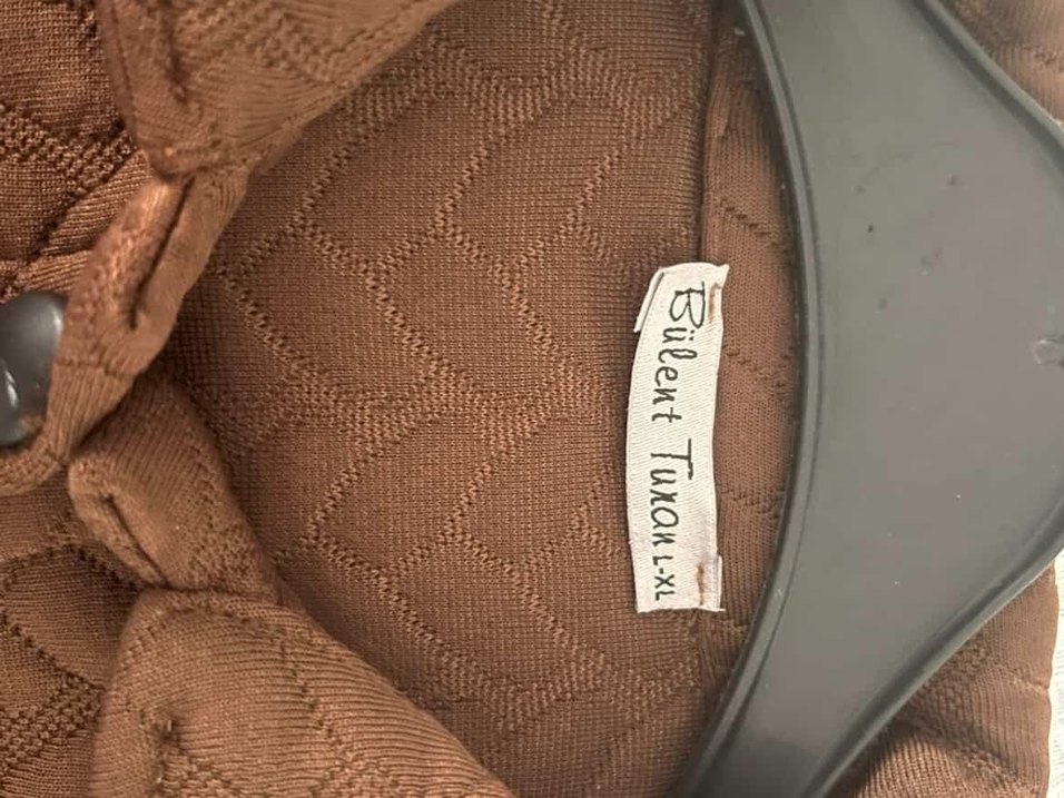 Kapitone Kahverengi Overshirt Ceket  Sonbahar/Kış - Görsel 3