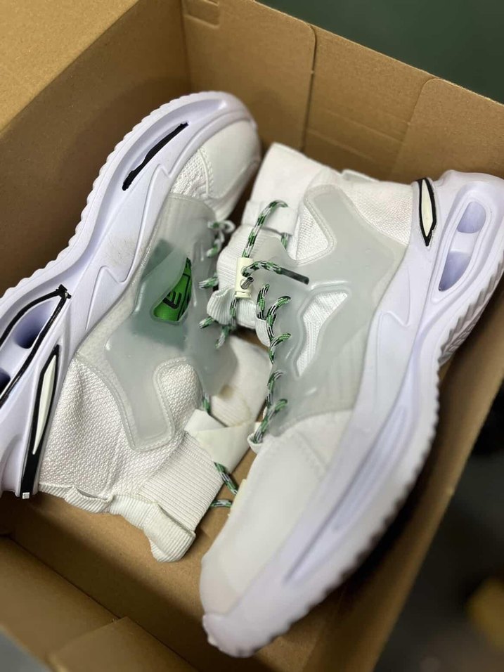 Beyaz Unisex Air Taban Spor Sneaker  Yeni Sezon, Yüksek Taban - Görsel 4