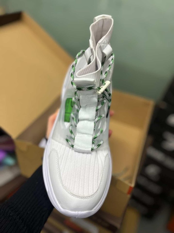 Beyaz Unisex Air Taban Spor Sneaker  Yeni Sezon, Yüksek Taban - Görsel 3