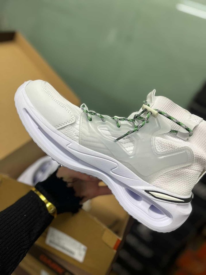 Beyaz Unisex Air Taban Spor Sneaker  Yeni Sezon, Yüksek Taban - Görsel 2