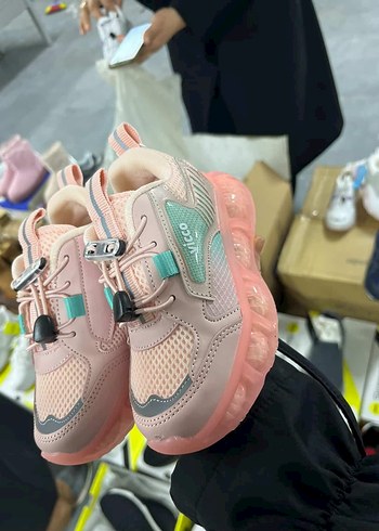 Vicco Kız Çocuk Spor Ayakkabı- Pudra Somon Air Taban Hafif Model - Görsel 2