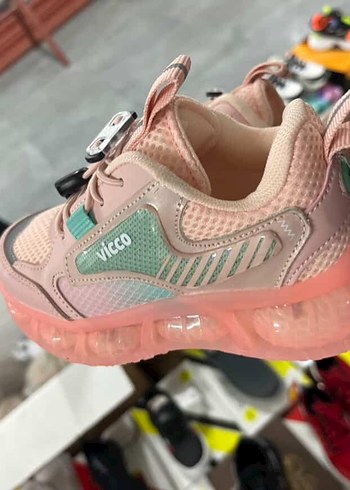 Vicco Kız Çocuk Spor Ayakkabı- Pudra Somon Air Taban Hafif Model - Görsel 3