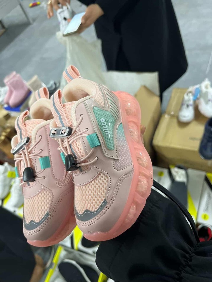 Vicco Kız Çocuk Spor Ayakkabı- Pudra Somon Air Taban Hafif Model - Görsel 2