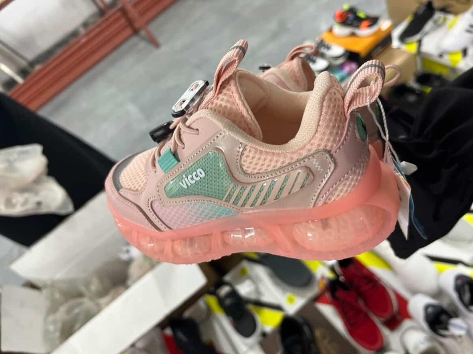 Vicco Kız Çocuk Spor Ayakkabı- Pudra Somon Air Taban Hafif Model - Görsel 3