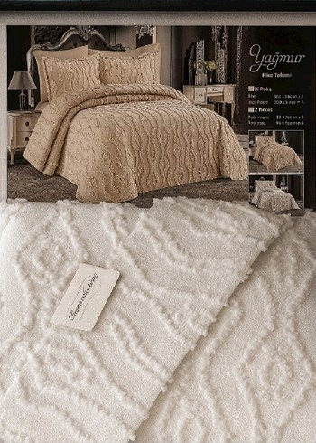 6 Parça Pamuklu Pike Takımı  Çift Kişilik - Görsel 2