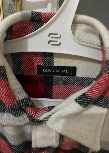 Düğmeli Kırmızı Gri Kareli Gömlek (Unisex) - Görsel 2