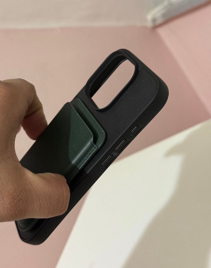 Magsafeli  Koyu Yeşil cüzdan - Görsel 3