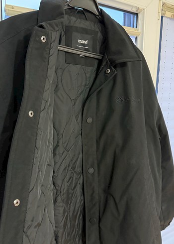 MAVİ erkek siyah oversize bomber mevsimlik ceket - Görsel 3