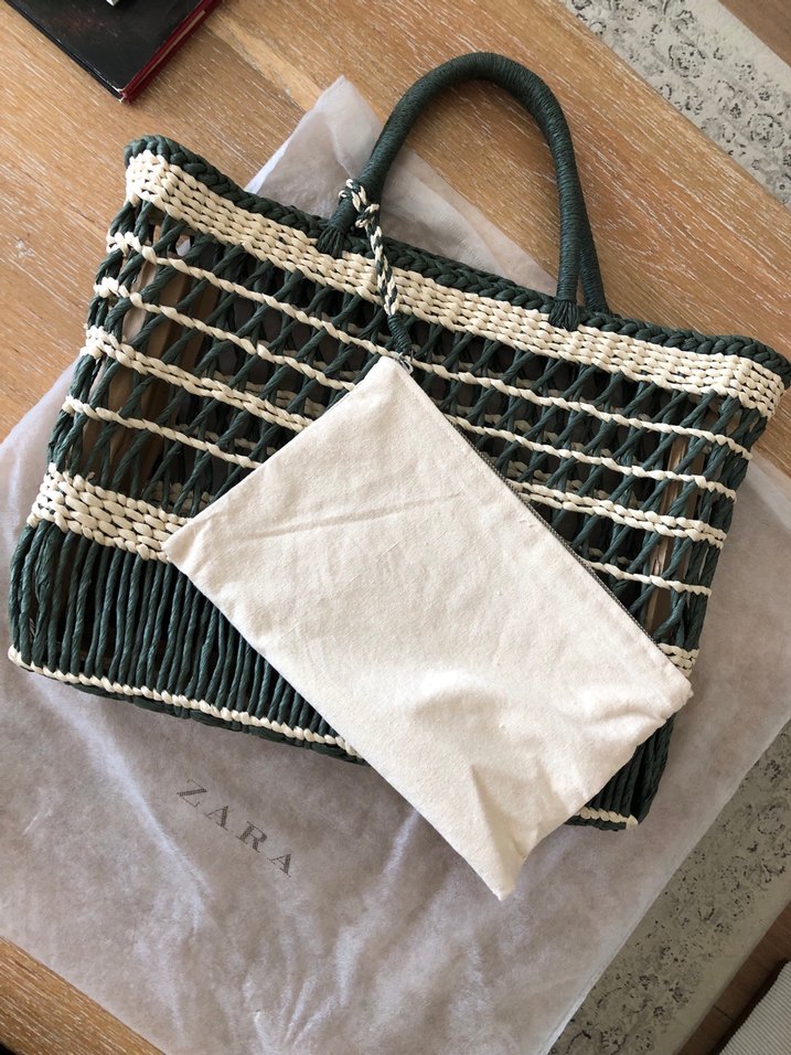 Zara hiç kullanılmadı plaj/günlük çanta - Görsel 5
