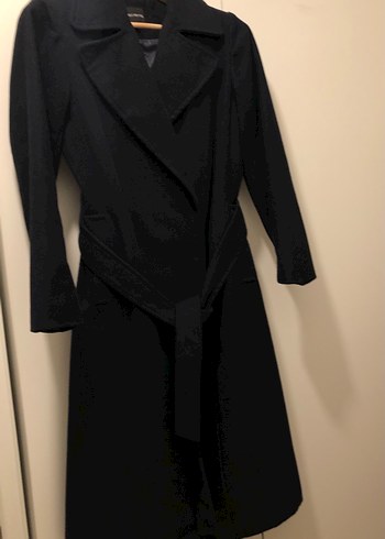 İpekyol Lacivert Kemerli Uzun Kaban - Görsel 4