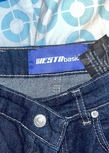 Lacivert Erkek Baggy Jean M Beden - Görsel 6