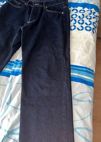 Lacivert Erkek Baggy Jean M Beden - Görsel 9