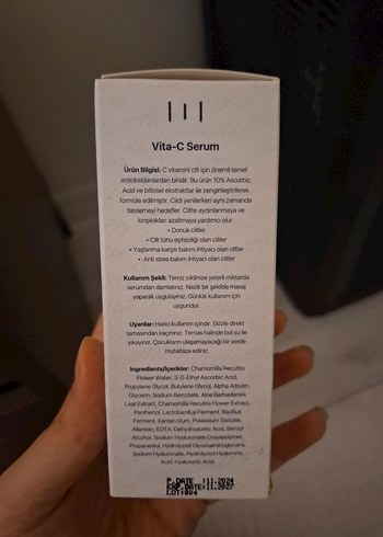 SKIN SENSUAL C VİTAMİN SERUMU - Görsel 4