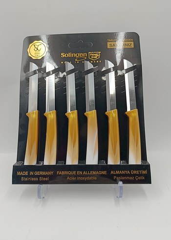 Mor Saplı Paslanmaz Çelik Bıçak Seti - Görsel 3