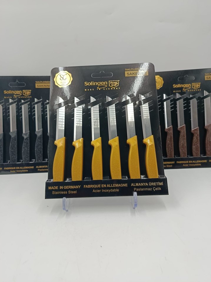 Almanya Üretimi Renkli Bıçak Seti - Görsel 2