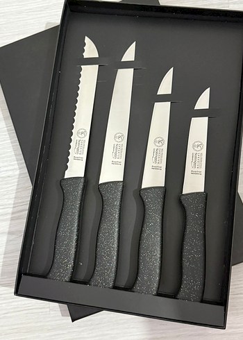 Gri 4 Parça Bıçak Seti - Görsel 2